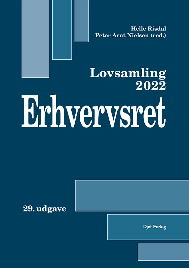 Lovsamling Erhvervsret 2022 af Helle Risdal