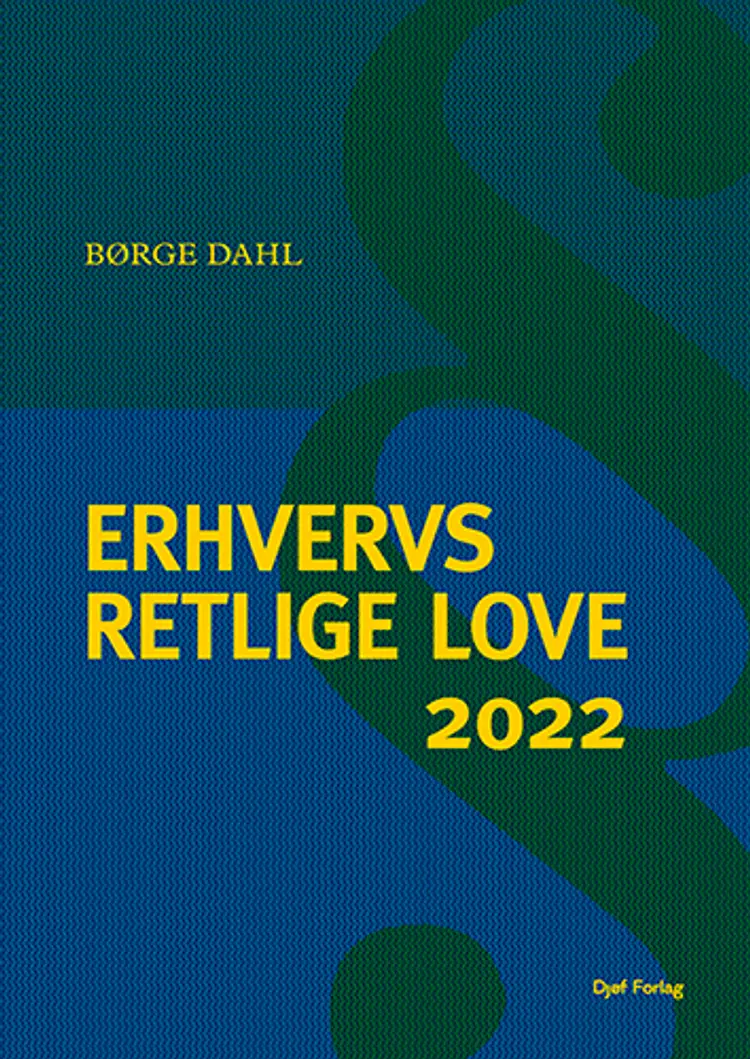 Erhvervsretlige love 2022 af Børge Dahl