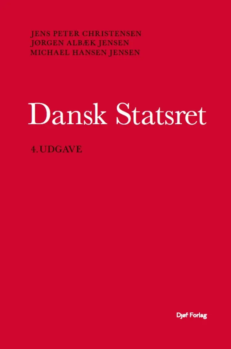 Dansk statsret af Jens Peter Christensen