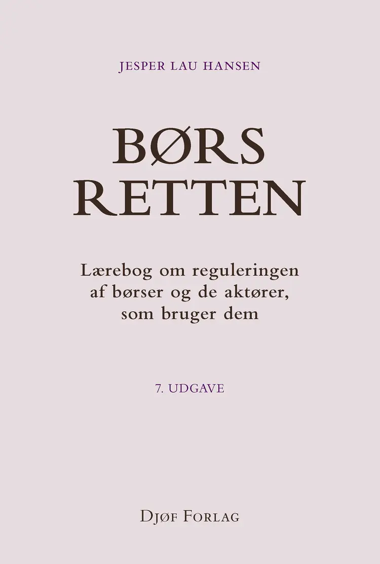 Børsretten af Jesper Lau Hansen