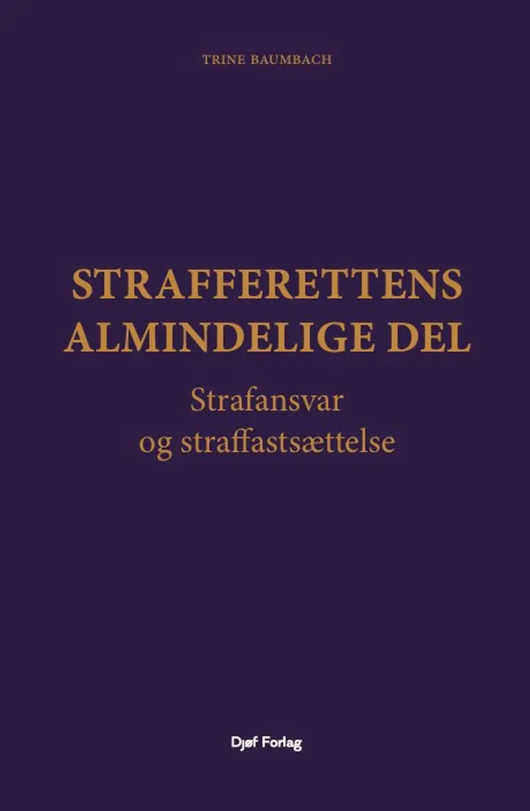 Strafferettens almindelige del af af Thomas Elholm