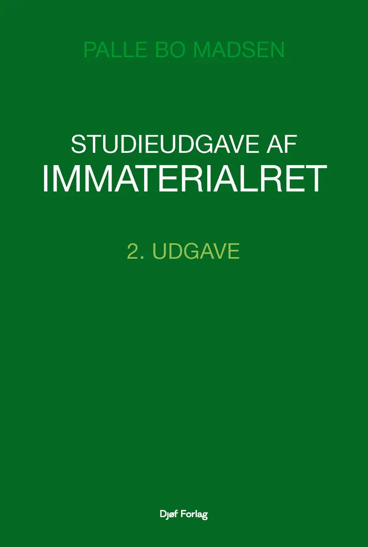 Studieudgave af Immaterialret af Palle Bo Madsen