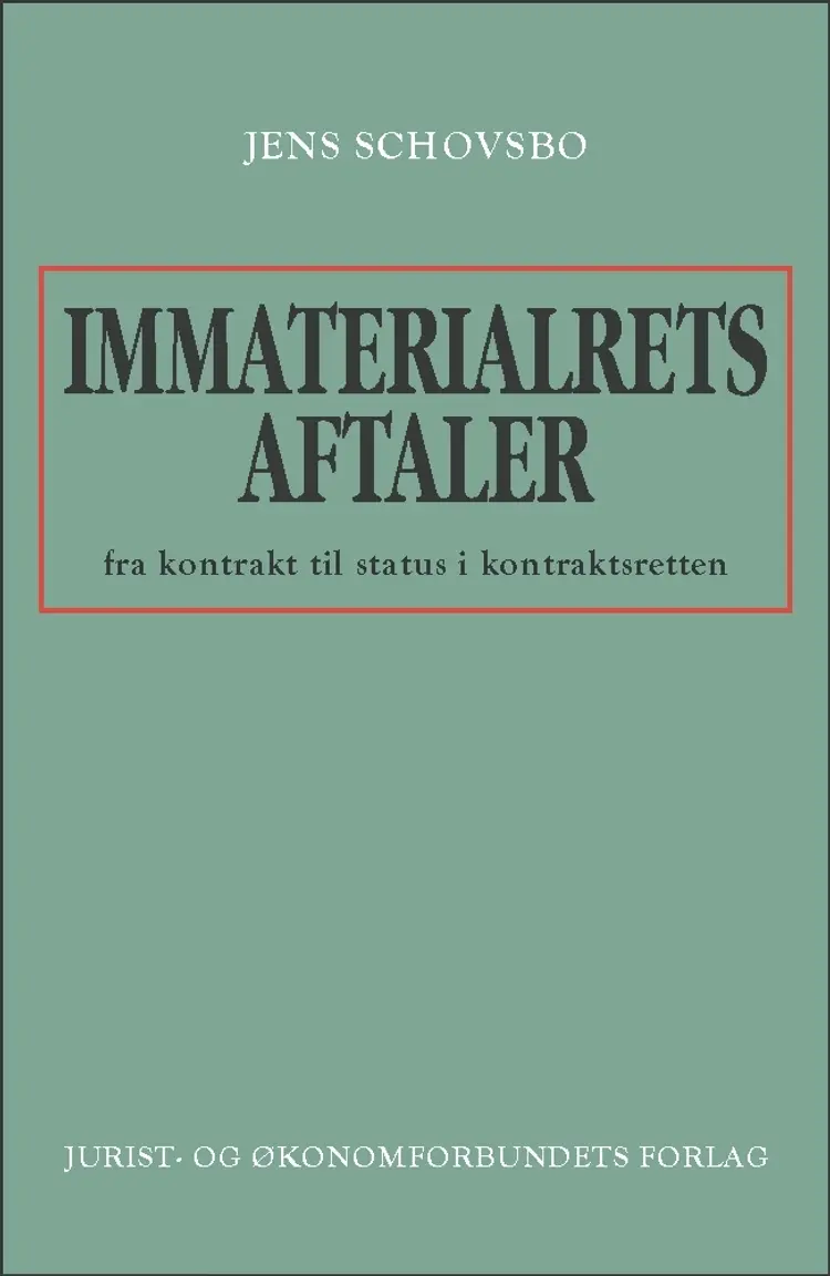 Immaterialretsaftaler af Jens Schovsbo
