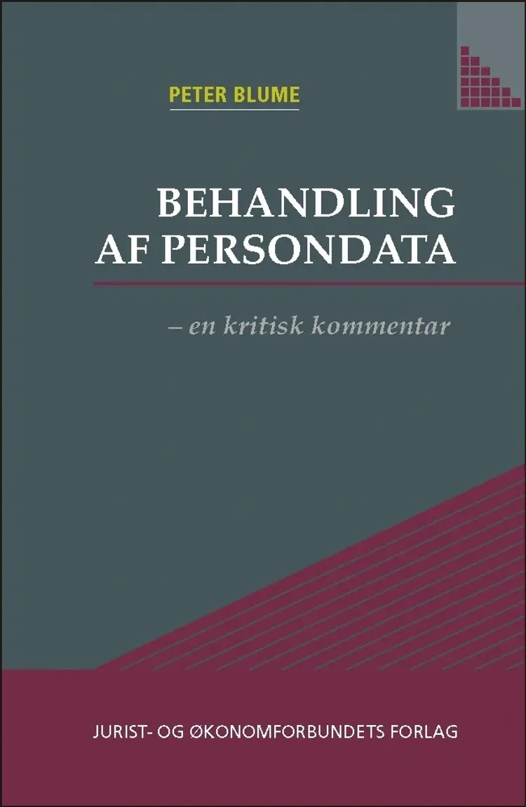 Behandling af persondata af Peter Blume
