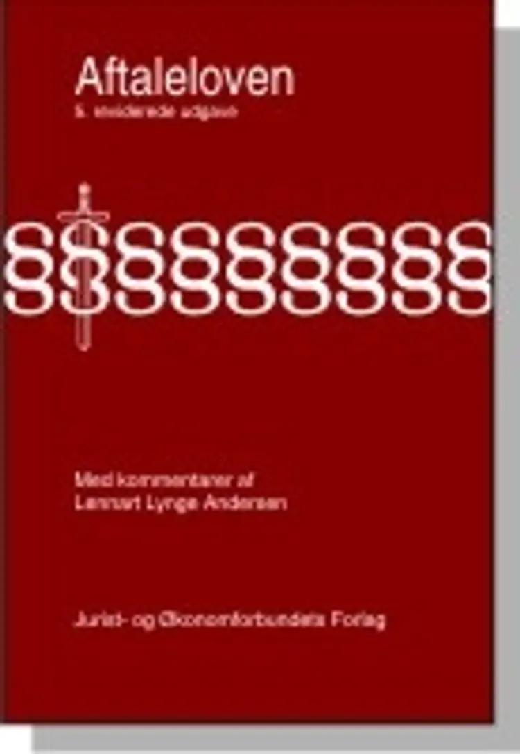 Aftaleloven med kommentarer af Lennart Andersen