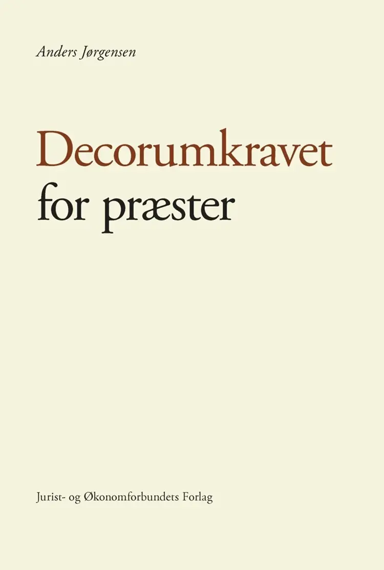 Decorumkravet for præster af Anders Jørgensen