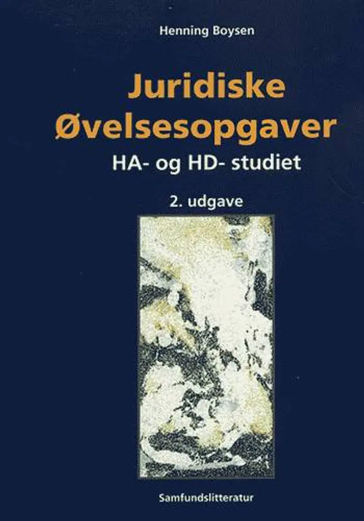 Juridiske øvelsesopgaver af Henning Boysen