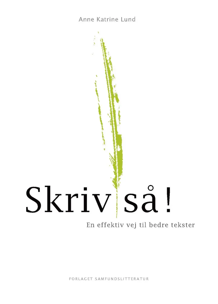 Skriv så! af Anne Katrine Lund