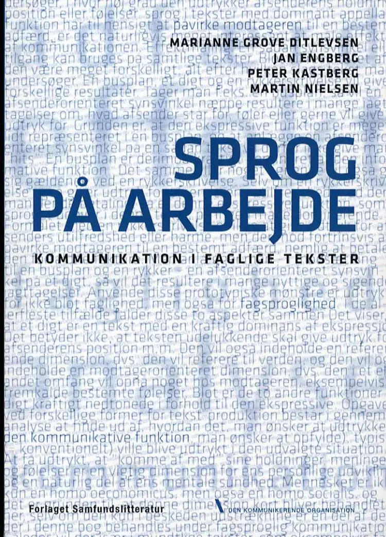 Sprog på arbejde af Jan Engberg