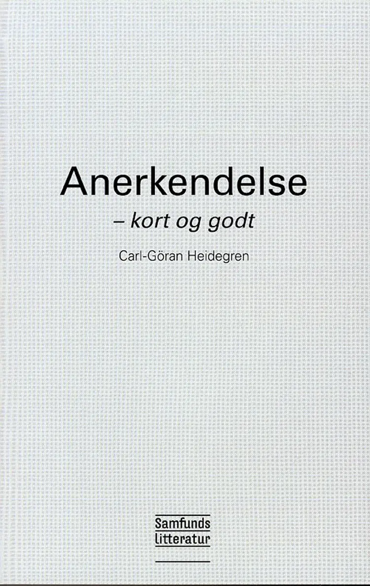 Anerkendelse af Carl-Göran Heidegren