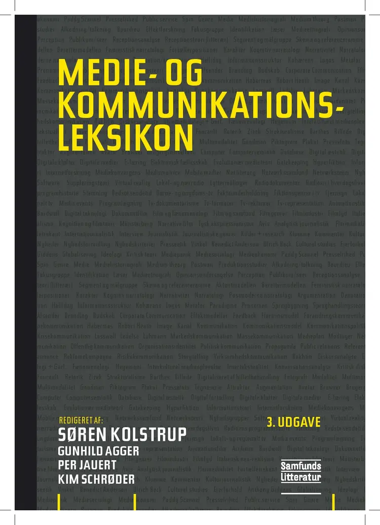 Medie- og kommunikationsleksikon af Søren Kolstrup m.fl. (red.)