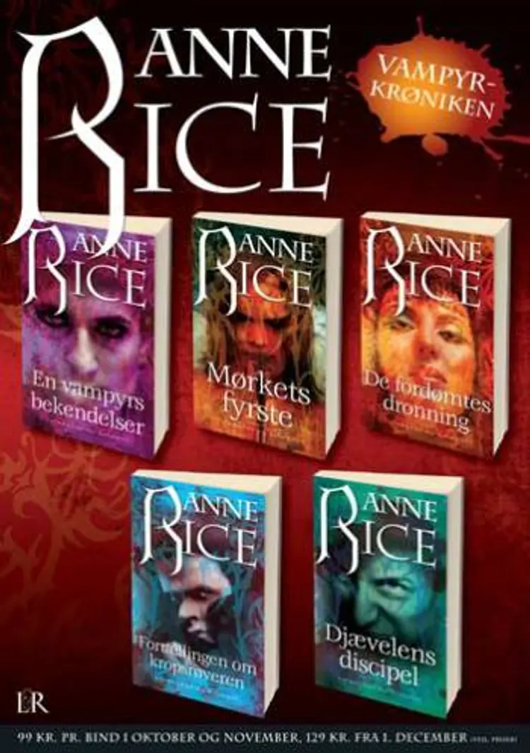 Plakat - Vampyrkrøniken af Anne Rice