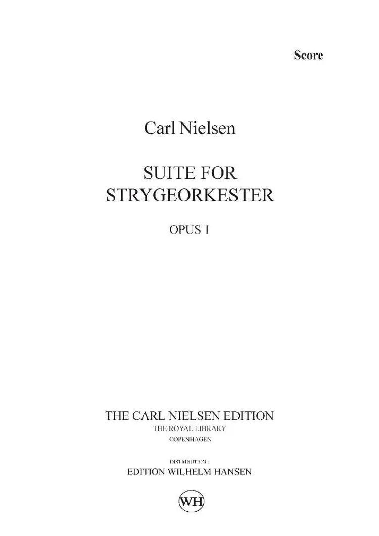 Suite for strygeorkester op. 1 af Carl Nielsen