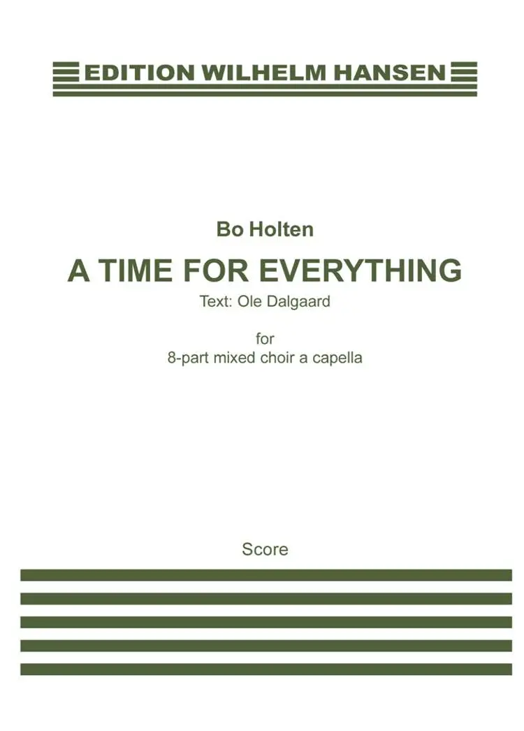 A time for everything af Bo Holten