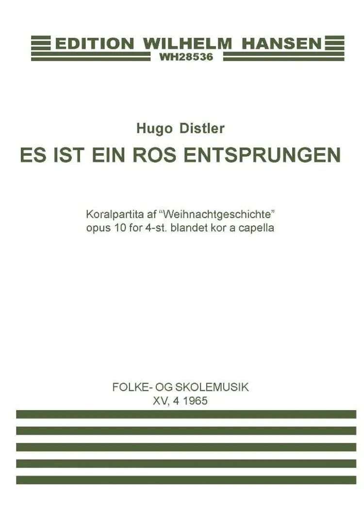 Es ist ein Ros enstprungen af Hugo Distler