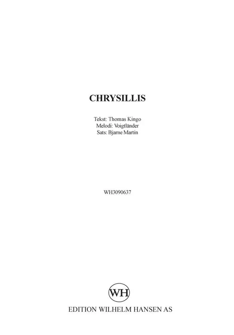 Chrysillis af Bjarne Martin