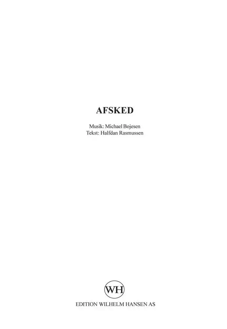 Afsked af Michael Bojesen