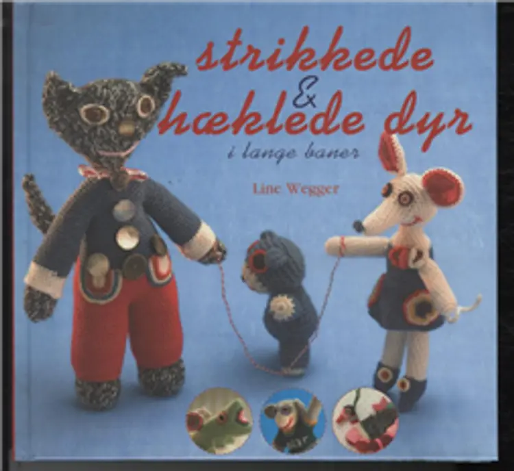 Strikkede & hæklede dyr i lange baner af Line Wegger