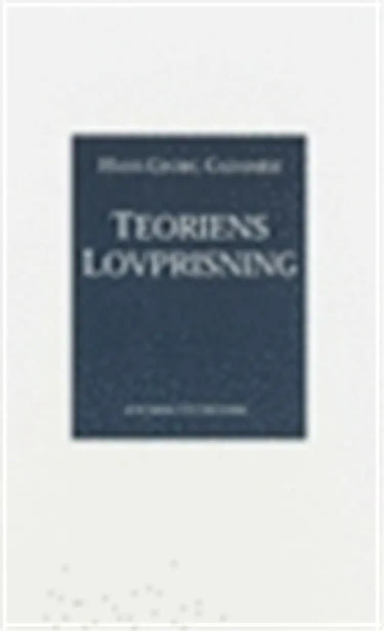 Teoriens lovprisning af Hans-Georg Gadamer