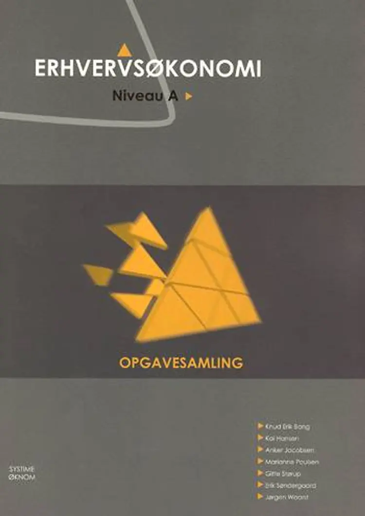 Erhvervsøkonomi - niveau A af Anker Jacobsen