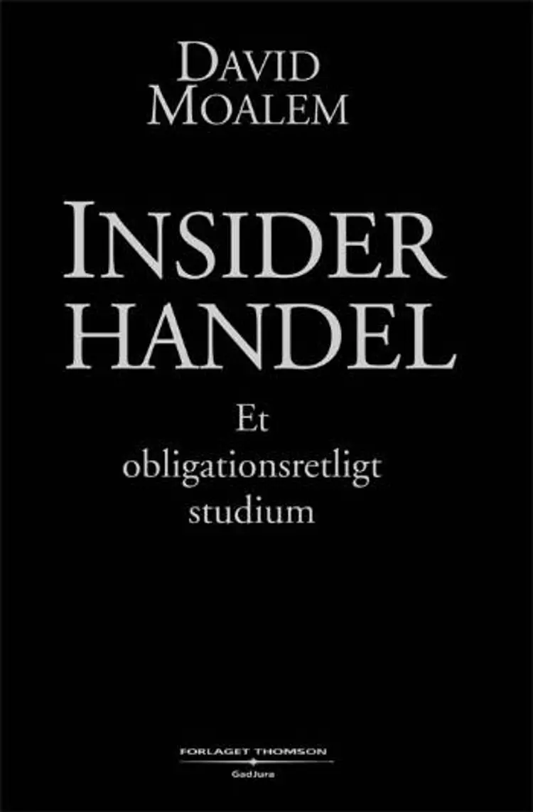 Insiderhandel af David Moalem