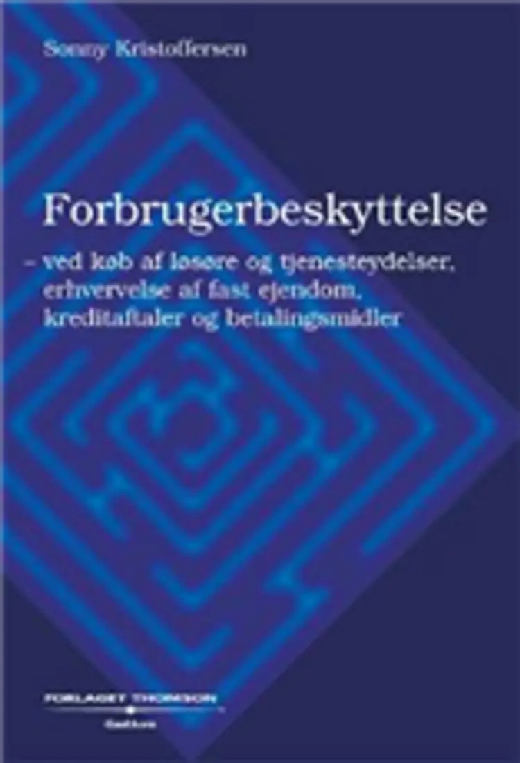 Forbrugerbeskyttelse af Sonny Kristoffersen