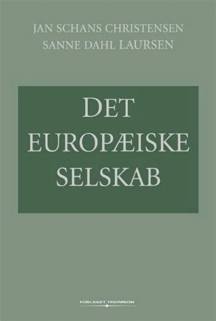 Det europæiske selskab af Jan Schans Christensen
