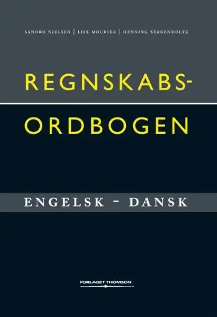 Regnskabsordbogen engelsk-dansk af Henning Bergenholtz