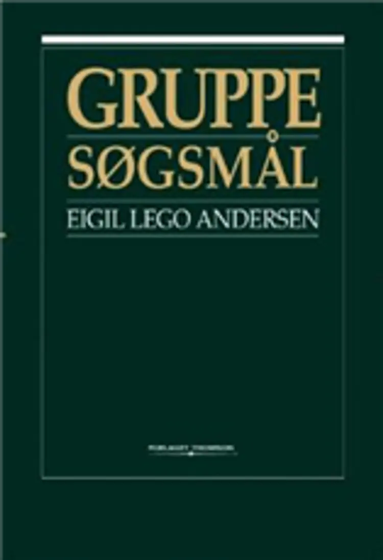 Gruppesøgsmål af Eigil Lego Andersen