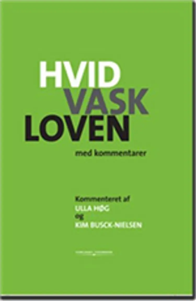 Hvidvaskloven med kommentarer af Kim Busck-Nielsen