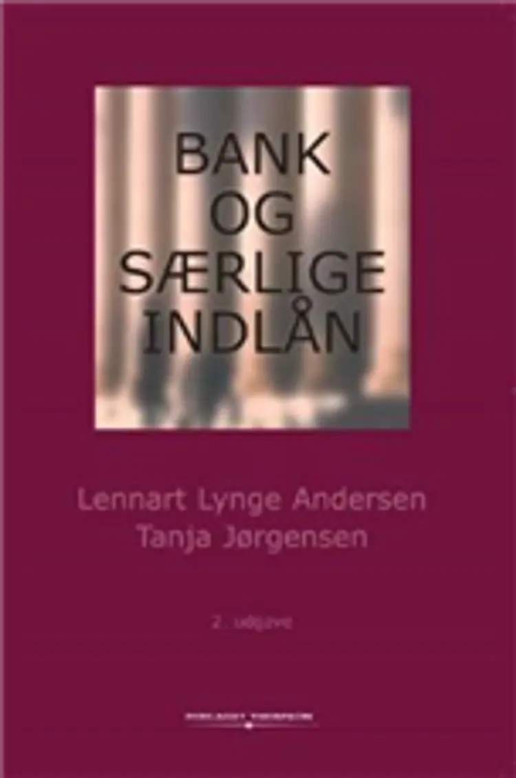 Bank og særlige indlån af Lennart Lynge Andersen