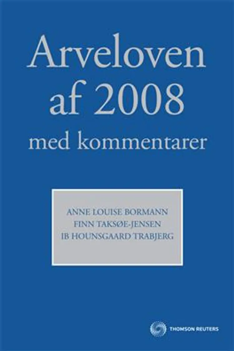 Arveloven af 2008 med kommentarer af Finn Taksøe-Jensen