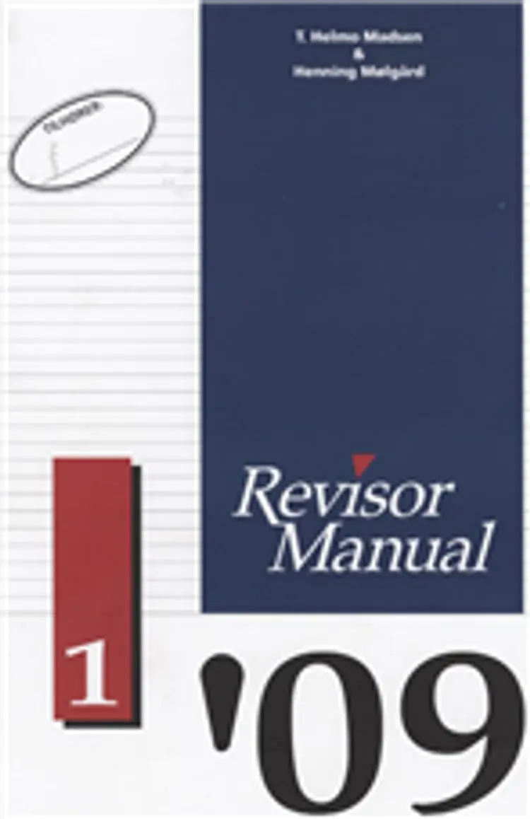 RevisorManual 2009/1 af .