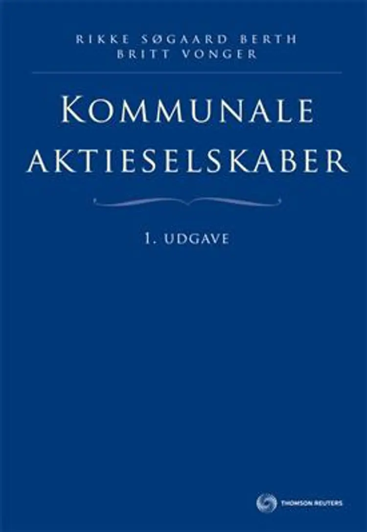 Kommunale aktieselskaber af Britt Vonger