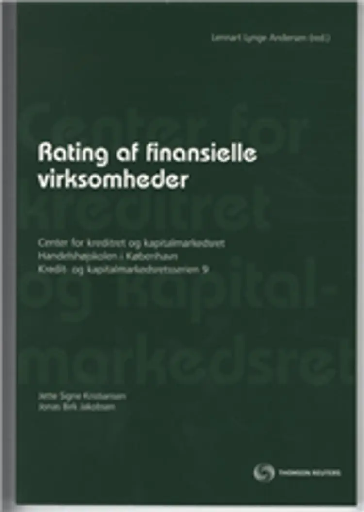 Rating af finansielle virksomheder af Jonas Birk Jakobsen