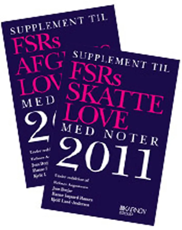 Supplement til FSRs skatte- og afgiftslove af Hanne Søgaard Hansen