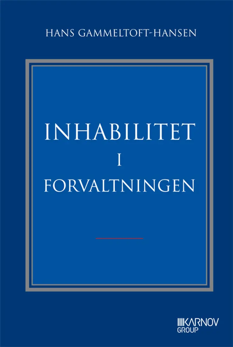 Inhabilitet i forvaltningen af Hans Gammeltoft-Hansen