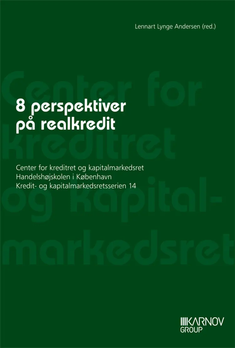 8 perspektiver på realkredit af Lennart Lynge Andersen (red.)