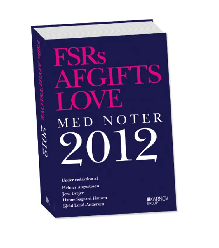 FSRs afgiftslove af .