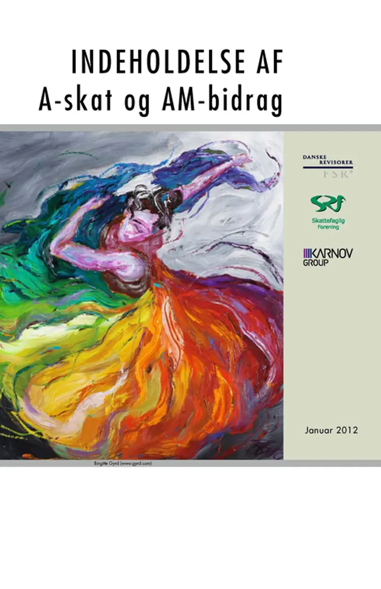 Indeholdelse af A-Skat og AM-bidrag 2012 af .