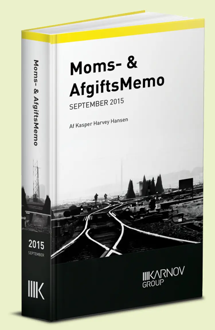 Moms & AfgiftsMemo af Kasper Harvey Hansen