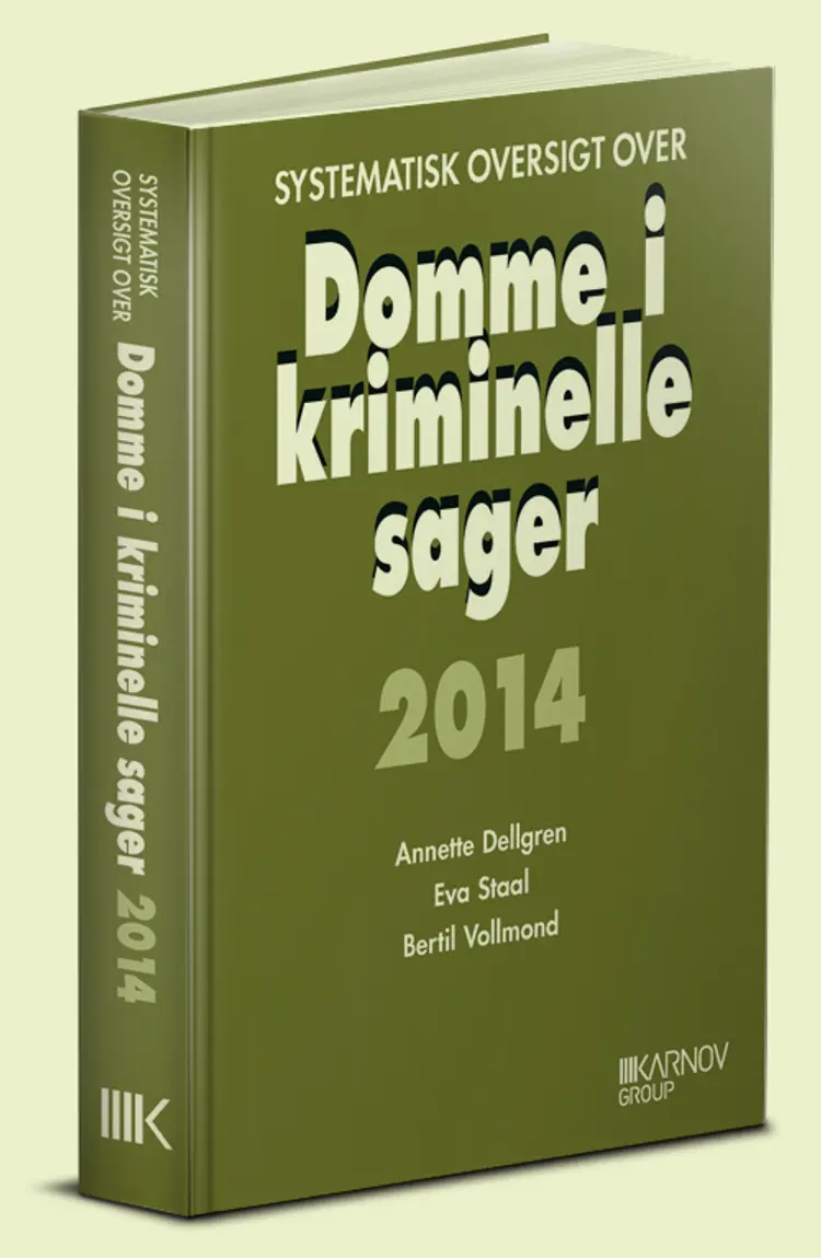 Systematisk oversigt over domme i kriminelle sager af Bertil Vollmond