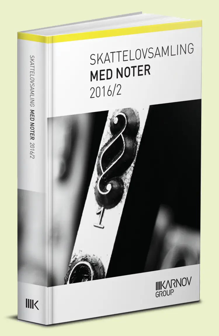 Skattelovsamling med noter 2016/2