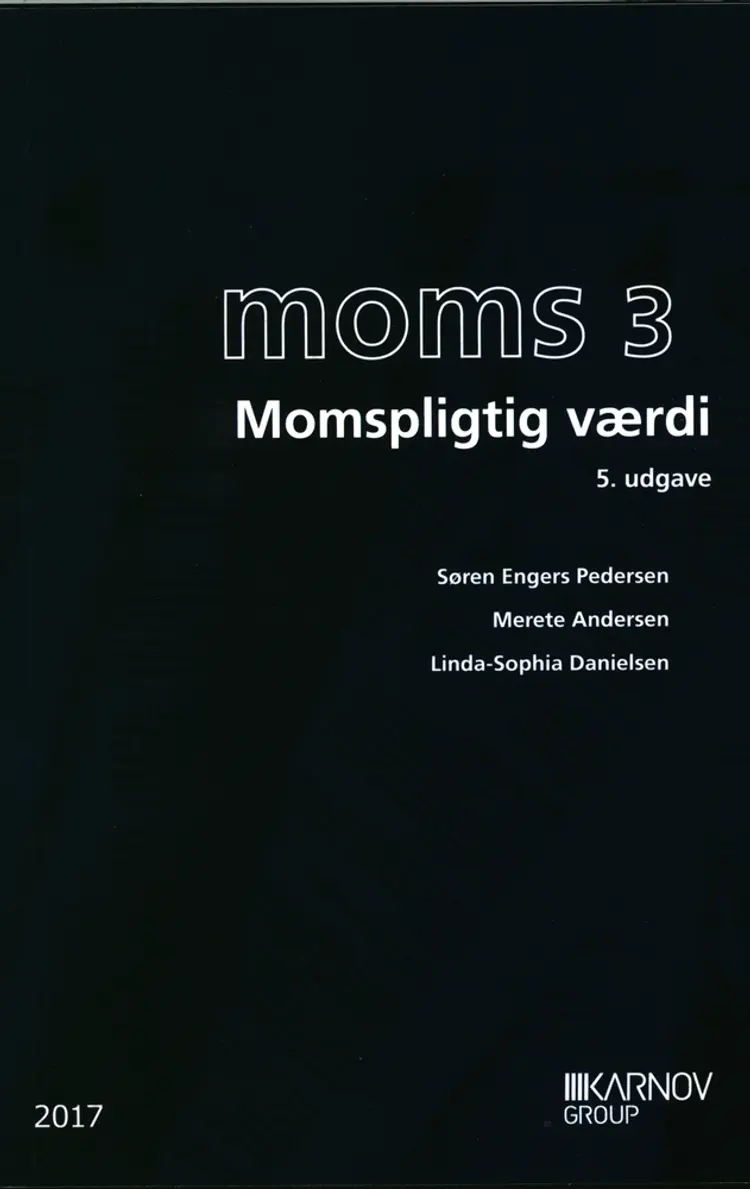 Moms 3 - momspligtig værdi af Søren Engers Pedersen