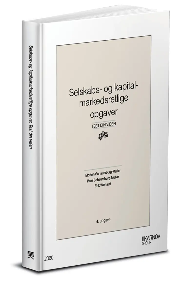 Selskabs- og kapitalmarkedsretlige opgaver af Erik Werlauff