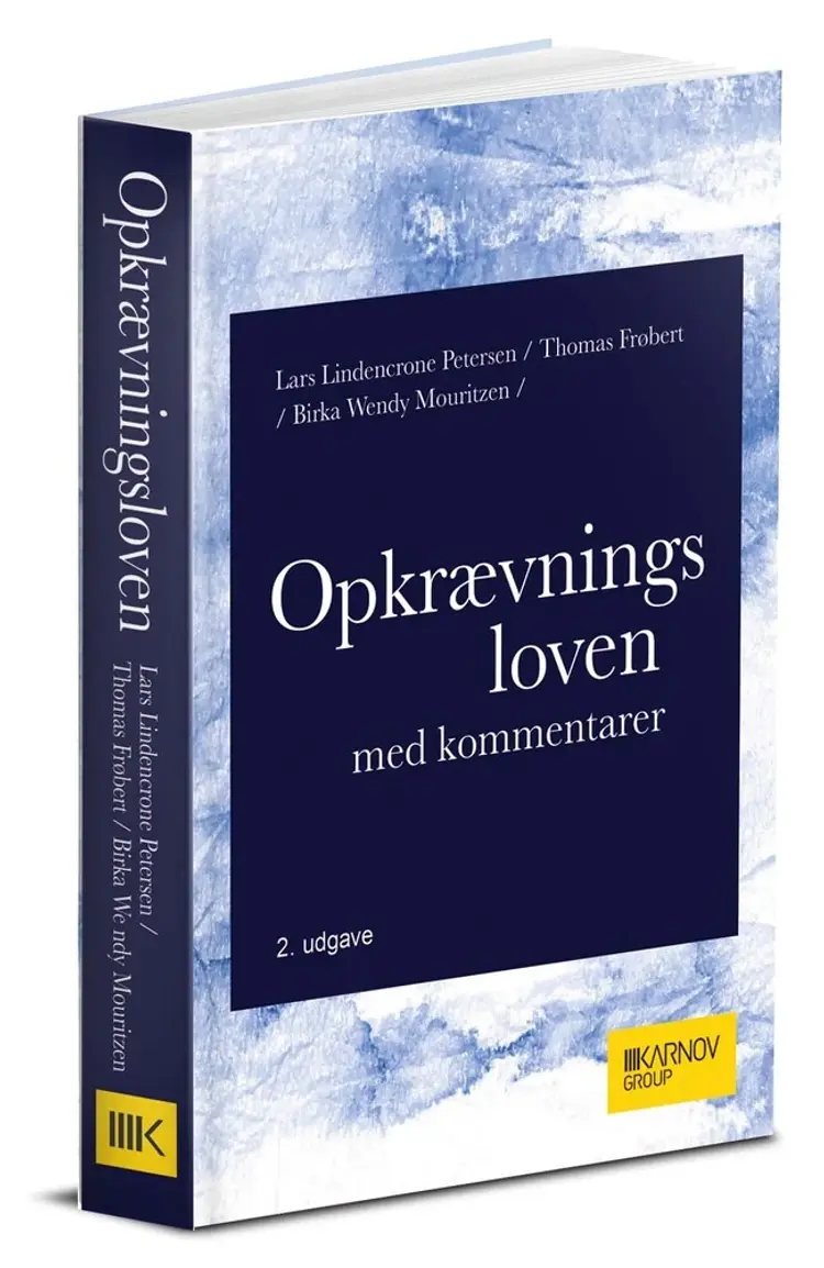 Opkrævningsloven med kommentarer af Lars Lindencrone Petersen