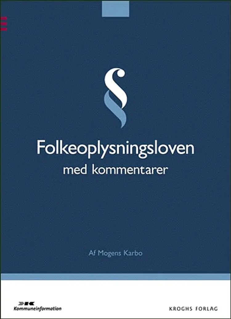 Folkeoplysningsloven med kommentarer