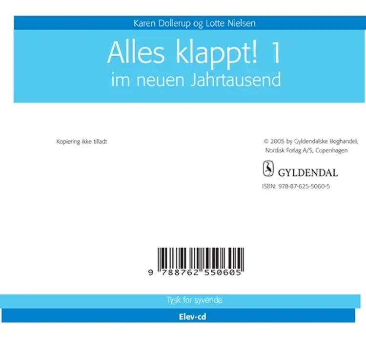 Alles Klappt 1. - Elev CD af Karen Dollerup