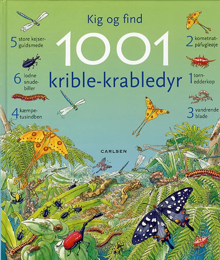 Kig og find 1001 krible-krabledyr af Emma Helbrough