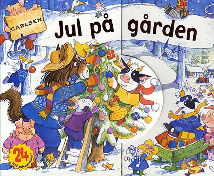 Jul på gården med 24 små kalenderbøger af Gillian Chapman